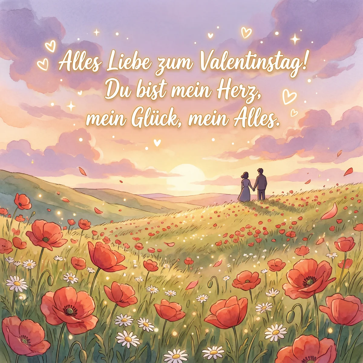 Glückwünsche zum Valentinstag für meine große Liebe