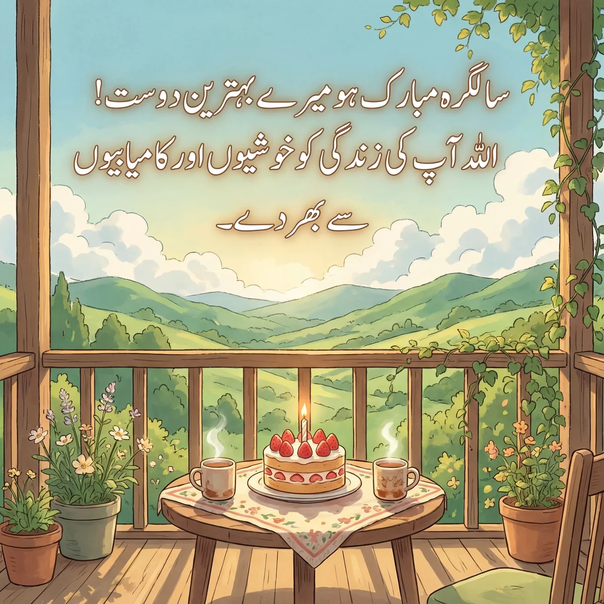 دوست کی سالگرہ کے لیے مبارکباد
