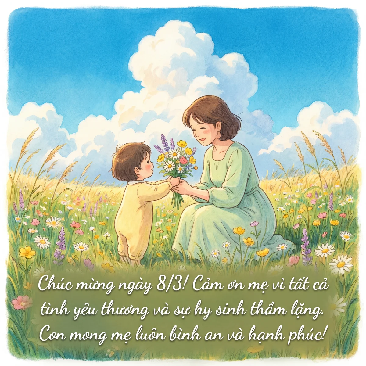 lời chúc 8/3 cho mẹ