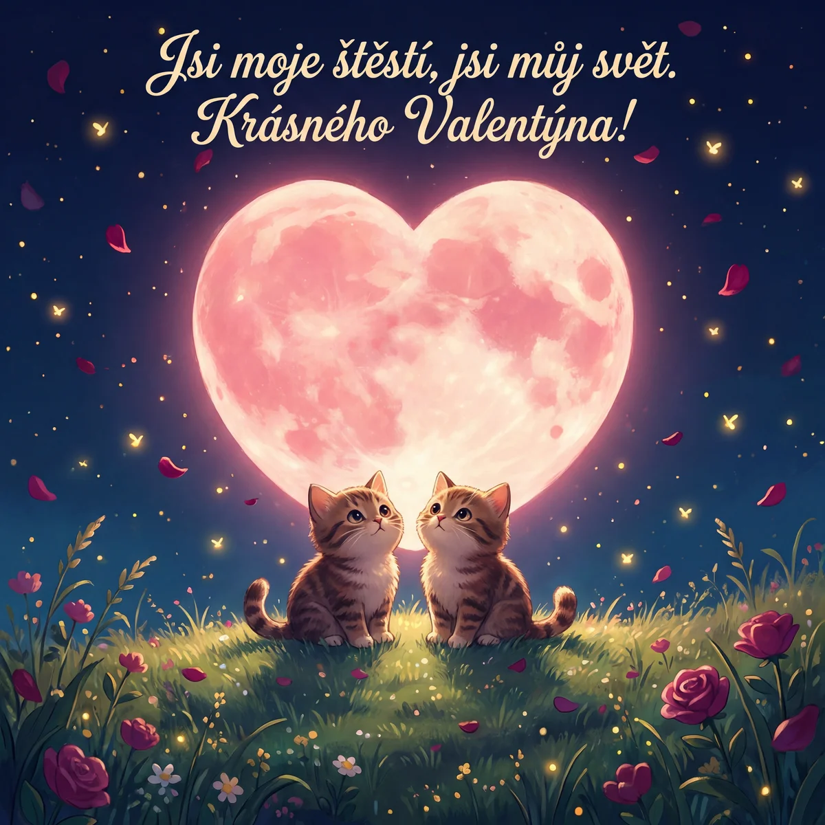 Přání k Valentýnu pro mou lásku