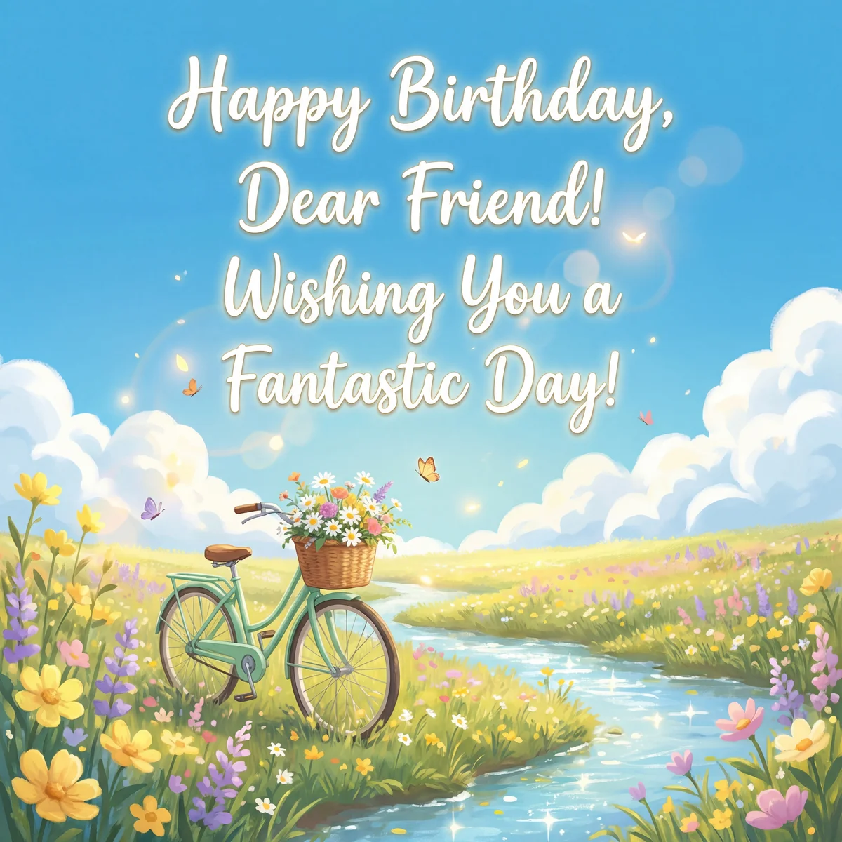 Happy birthday, dear friend! Wishing you a fantastic day!