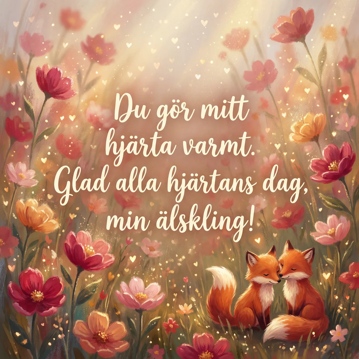 Alla hjärtans dag hälsning till min älskling