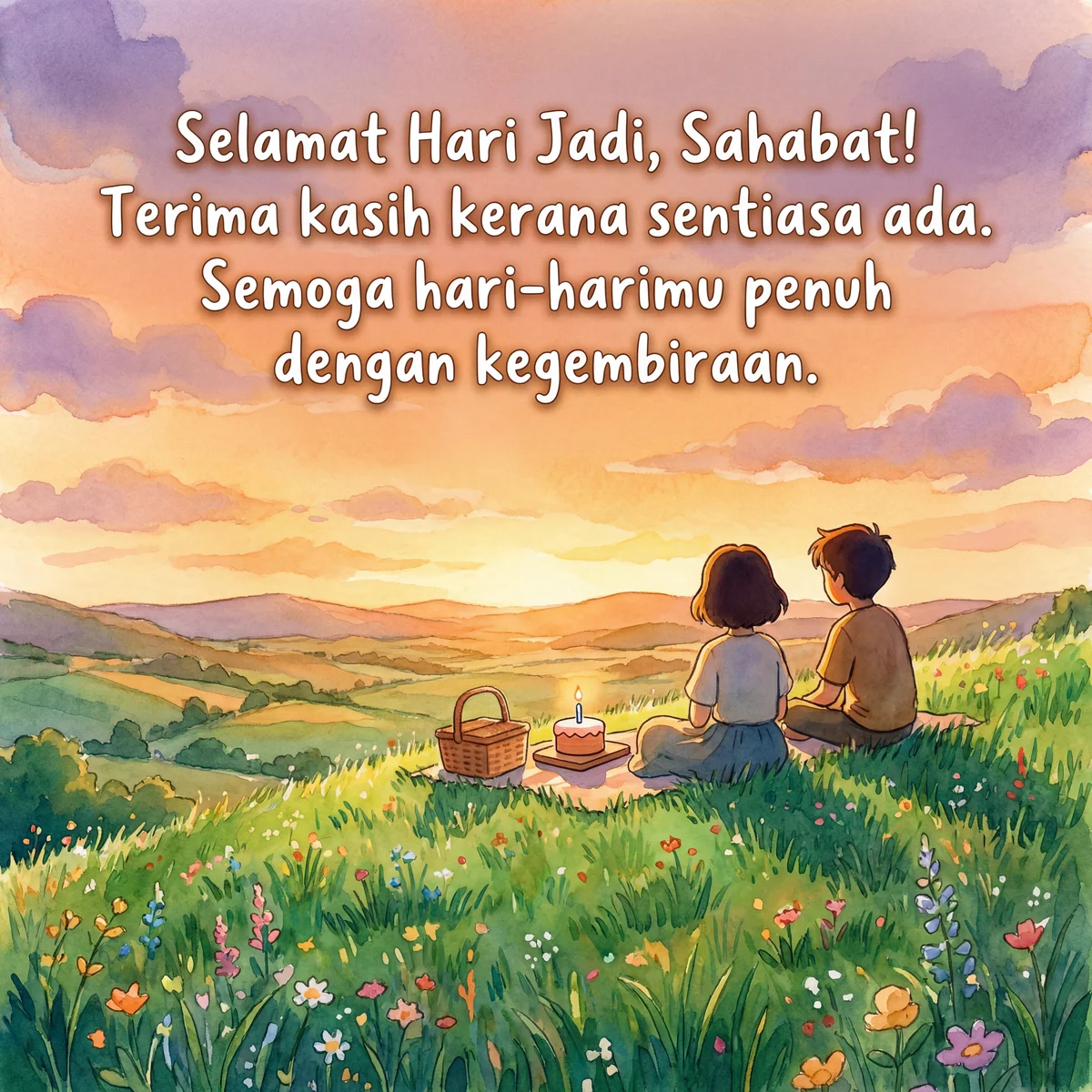 ucapan hari jadi untuk kawan baik