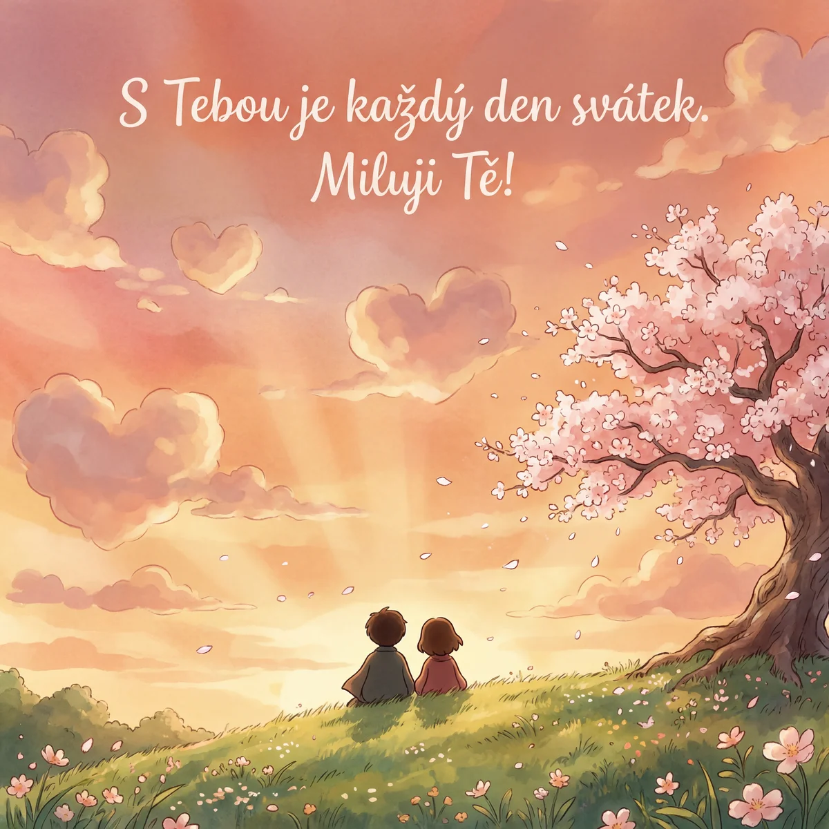 přání k Valentýnu pro mou lásku