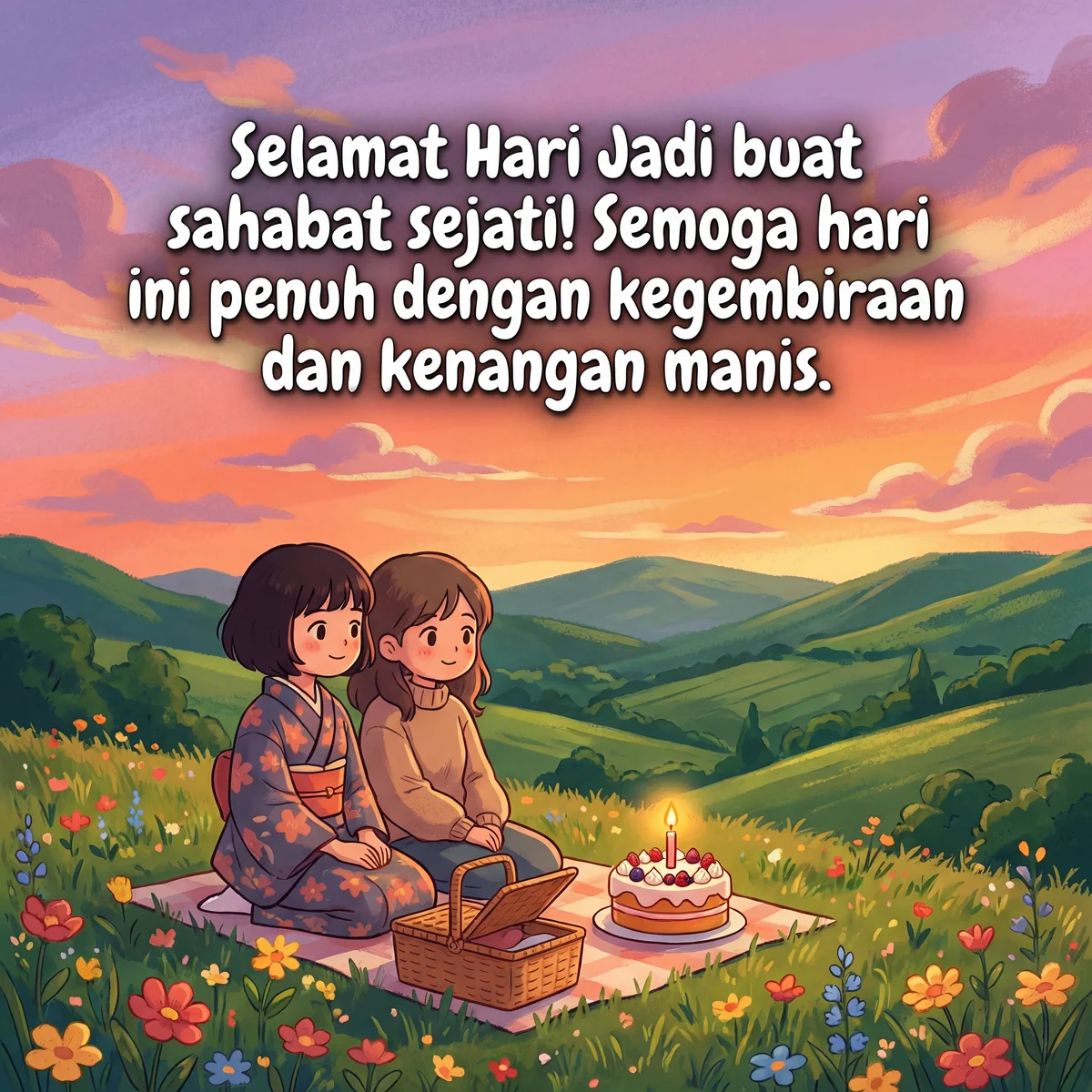 kad hari jadi untuk rakan baik