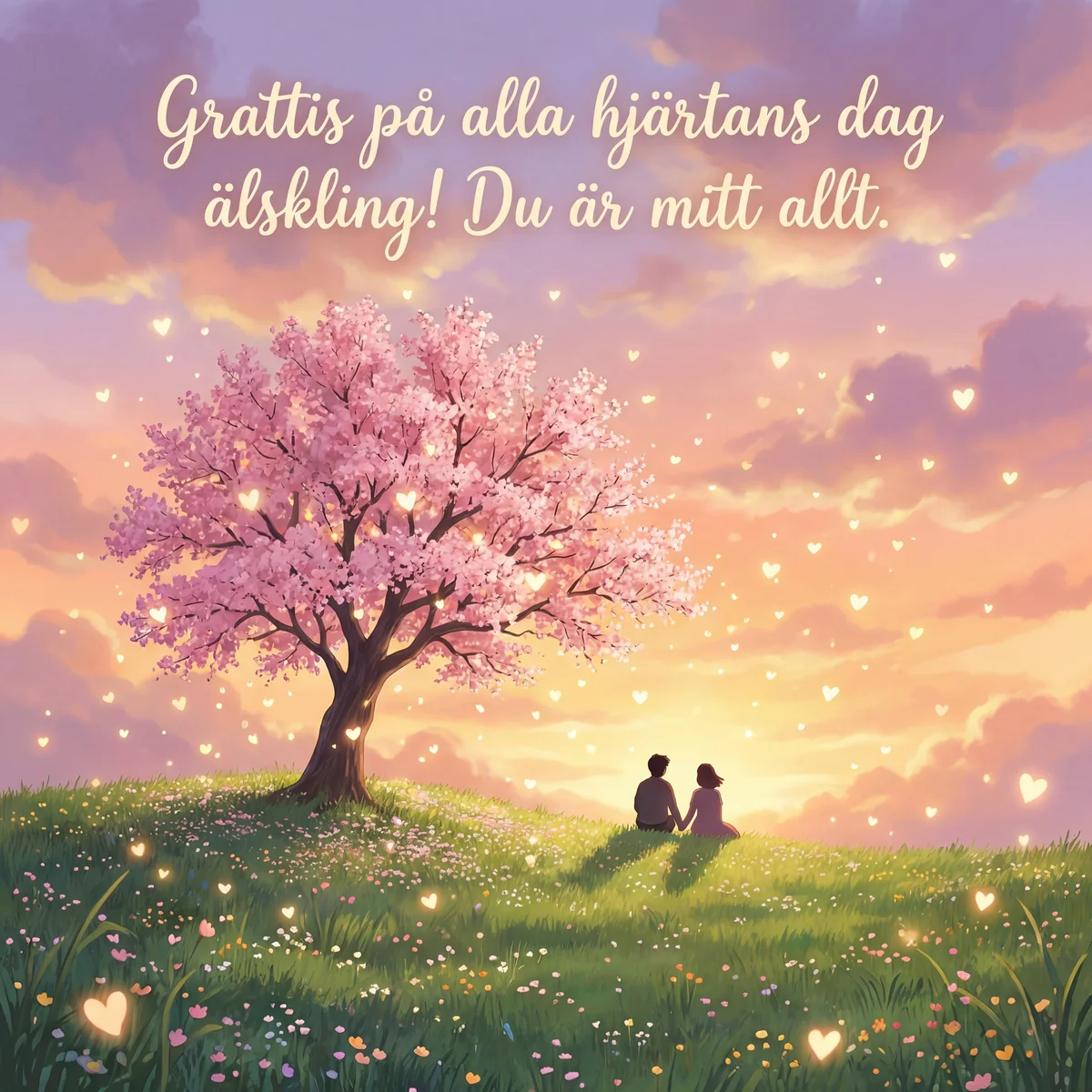 Grattis på alla hjärtans dag älskling!