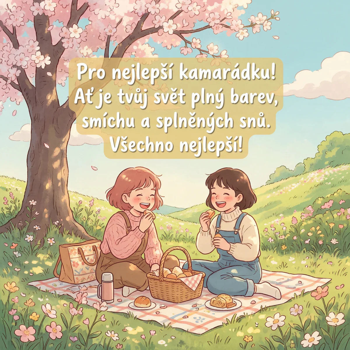 Přání k narozeninám pro kamarádku