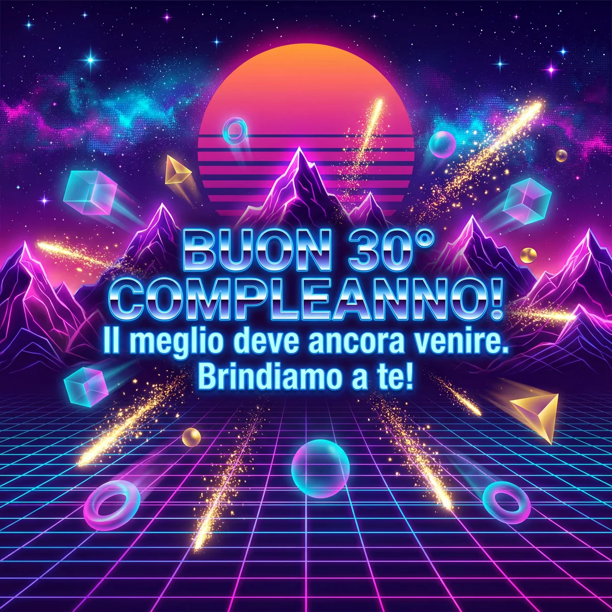 Biglietto di buon compleanno per un amico che compie 30 anni