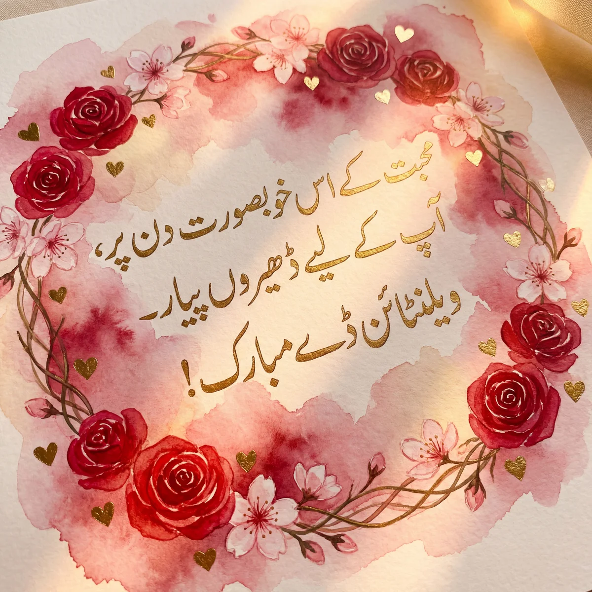 ویلنٹائن ڈے کی مبارکباد