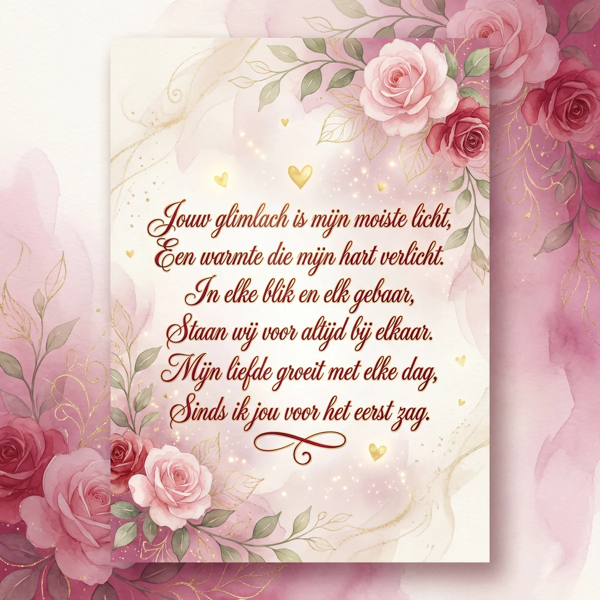 Valentijnsdag: romantische tekst voor mijn lief