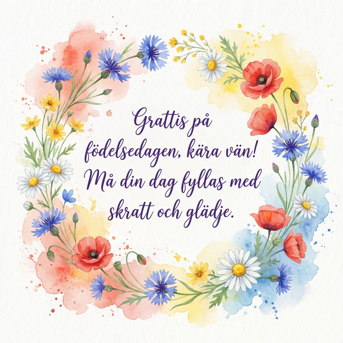 Grattis på födelsedagen, kära vän!