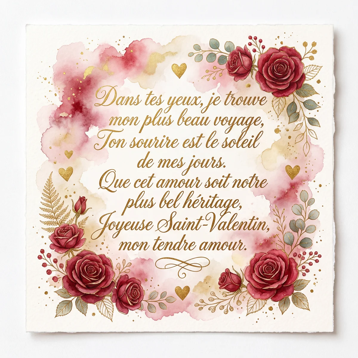 Joyeuse Saint-Valentin à mon amour