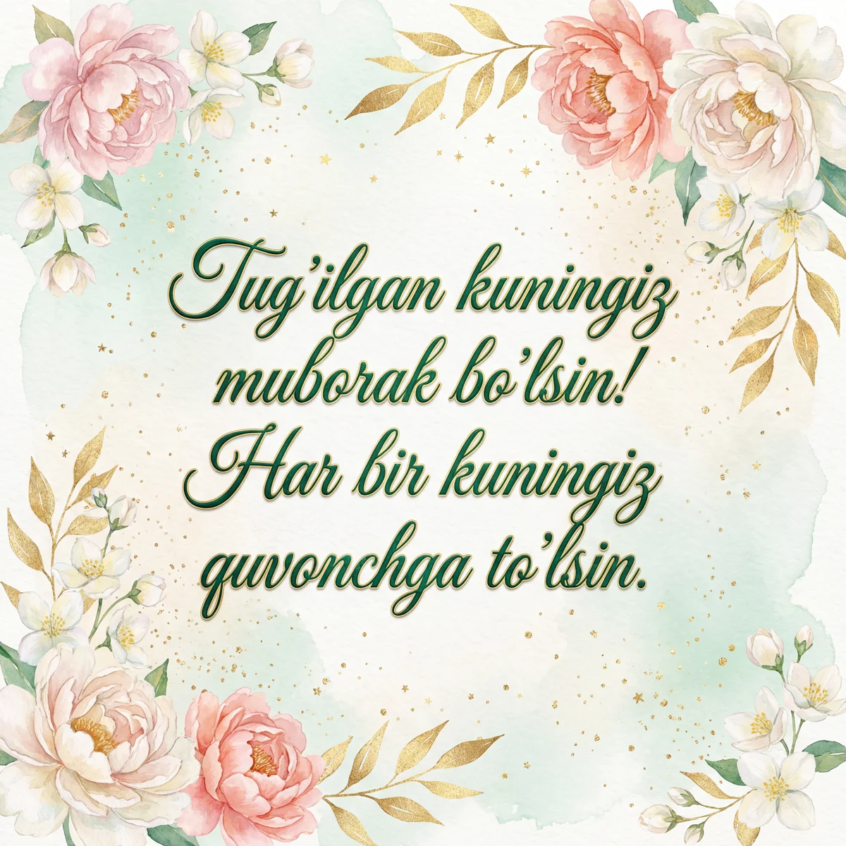 tug'ilgan kuningiz bilan tabriklar