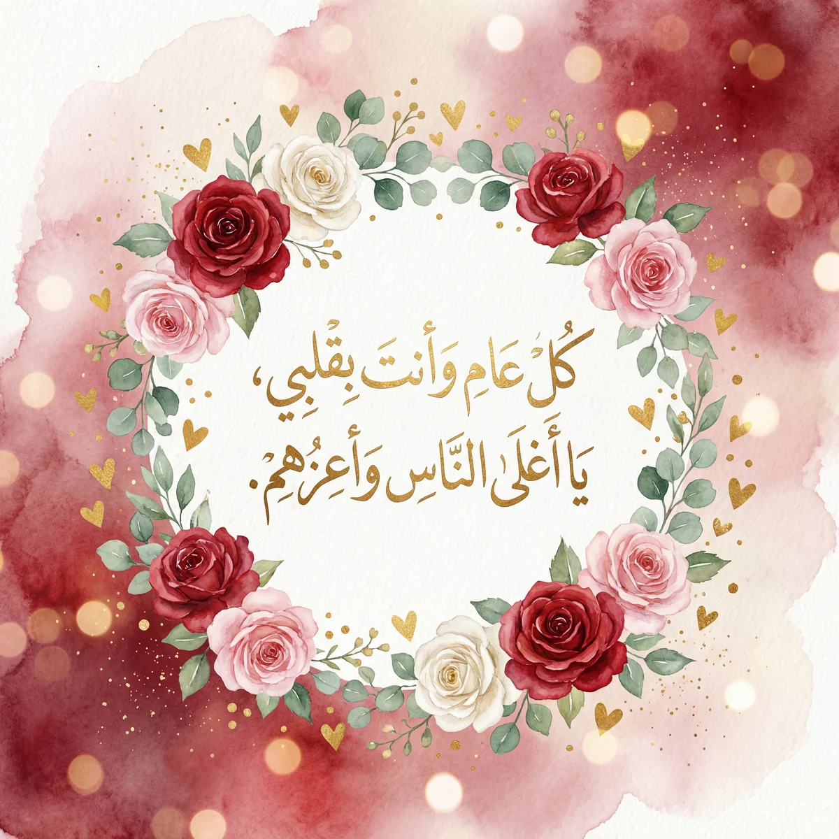 معايدة عيد الحب لشخص عزيز