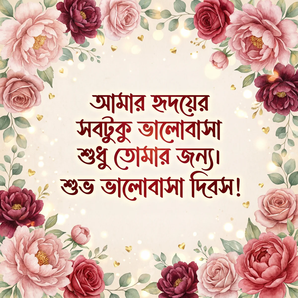 প্রিয়জনের জন্য ভালোবাসা দিবসের শুভেচ্ছা কার্ড