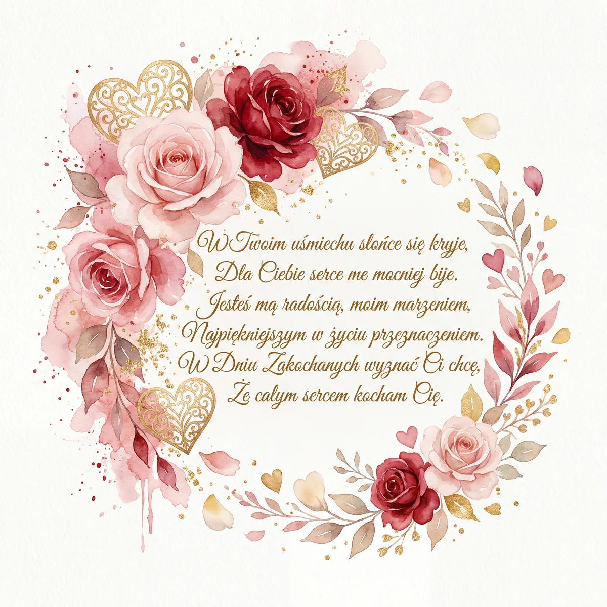 Kartka walentynkowa dla ukochanej osoby