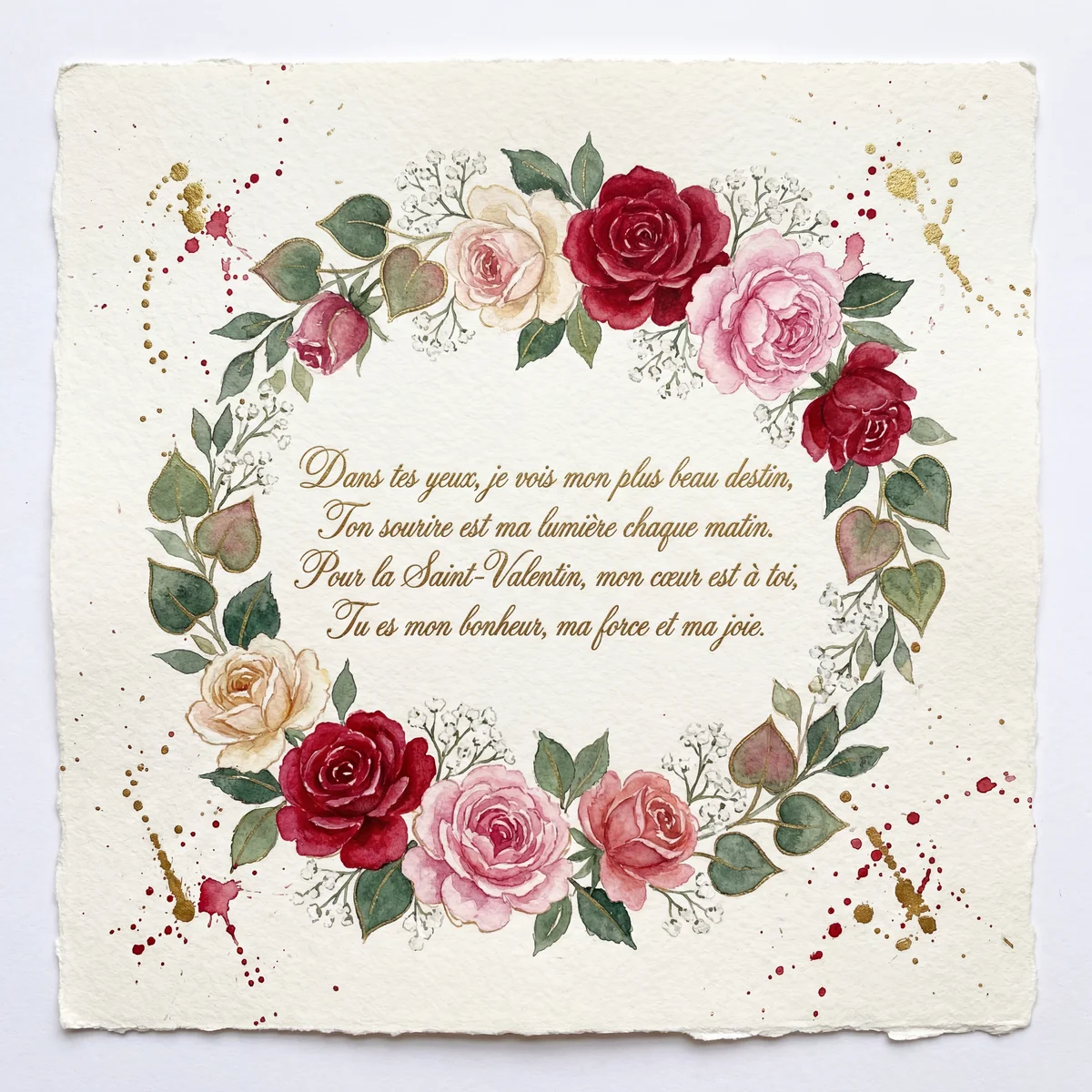 Carte de Saint-Valentin pour mon amour