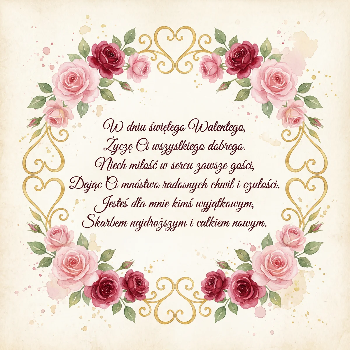 Kartka walentynkowa dla ukochanej osoby