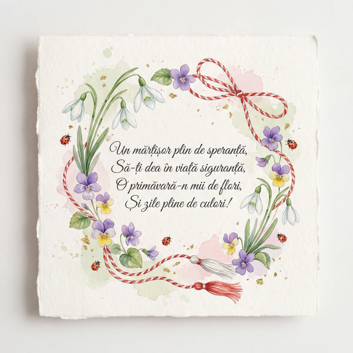 Urări scurte de Mărțișor pentru o prietenă dragă, să îi aduc...