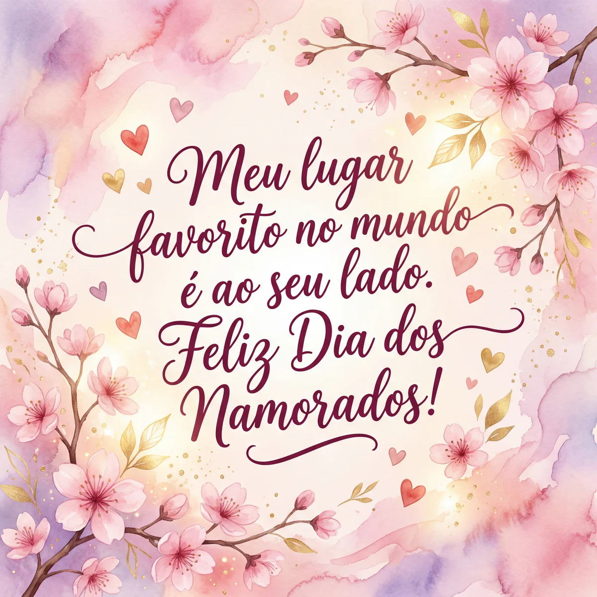 Cartão de Dia dos Namorados para meu amor