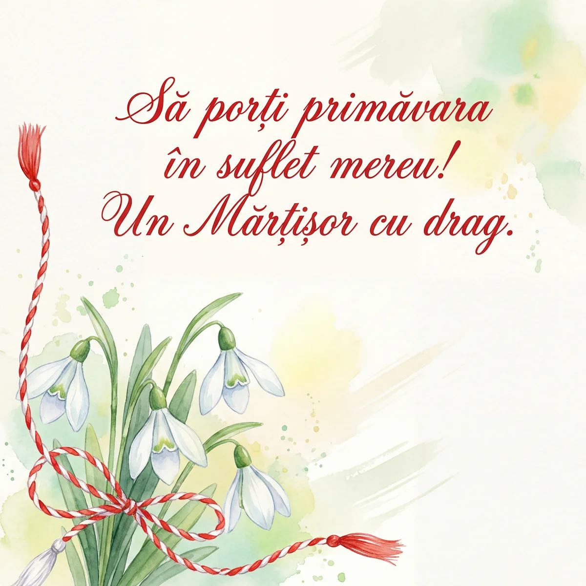 urări de Mărțișor pentru o persoană dragă