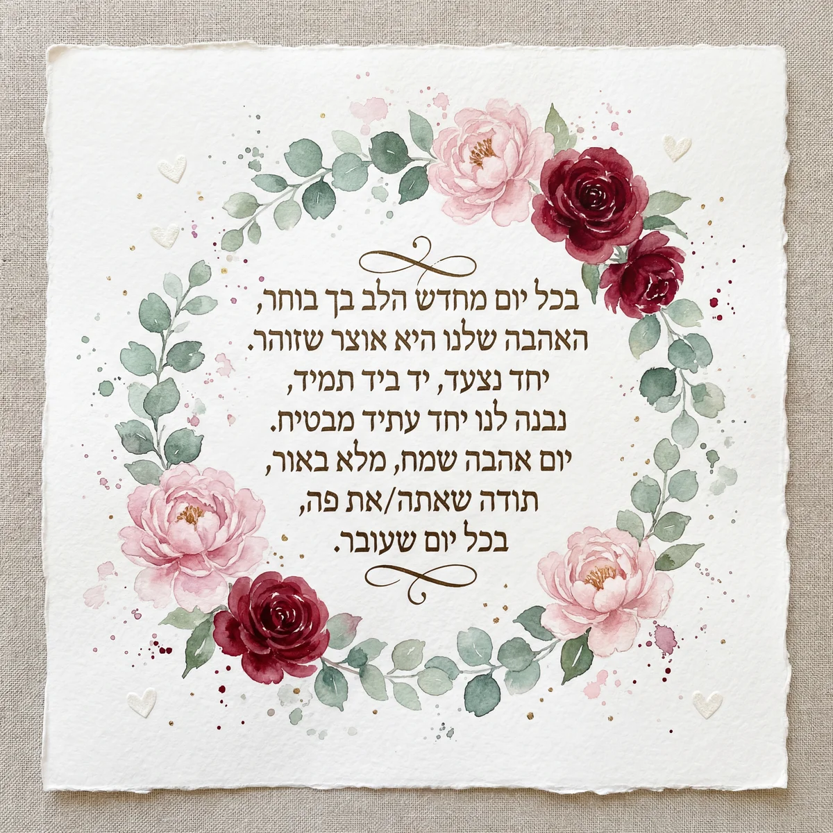 כרטיס ברכה ליום האהבה לבן/בת זוג