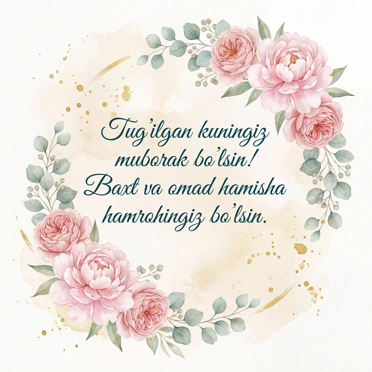 tug'ilgan kuningiz bilan tabriklayman