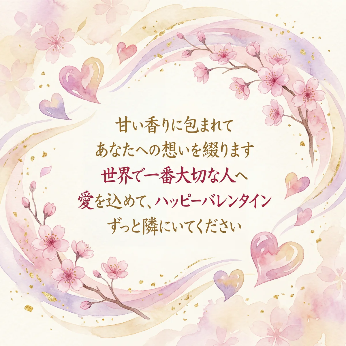 恋人へのバレンタインカードのメッセージ