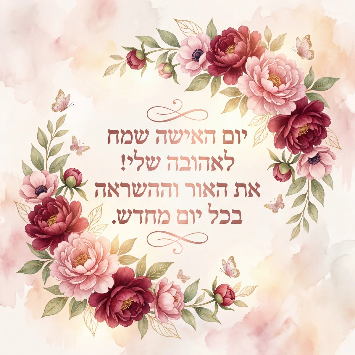 ברכה ליום האישה הבינלאומי לאישה אהובה