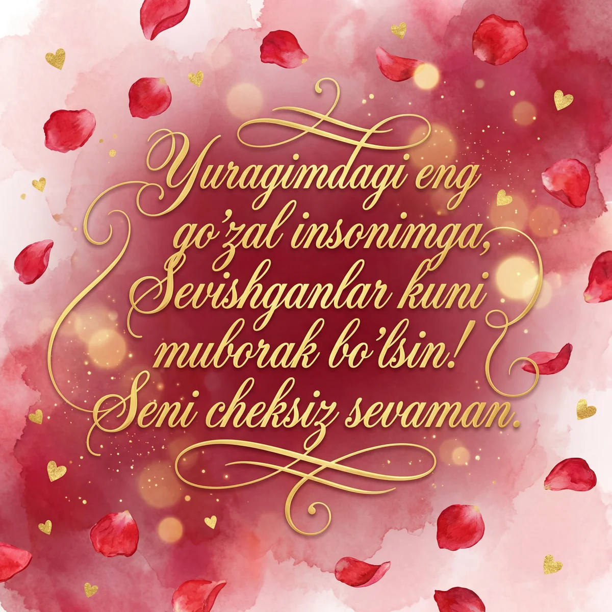 Sevgilimga Sevishganlar kuni tabrigi