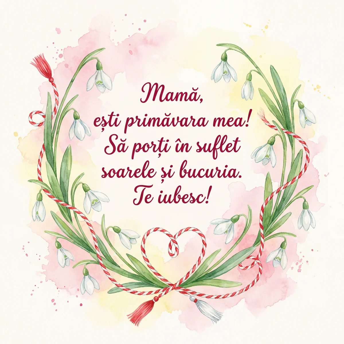 felicitare de 1 Martie pentru mama