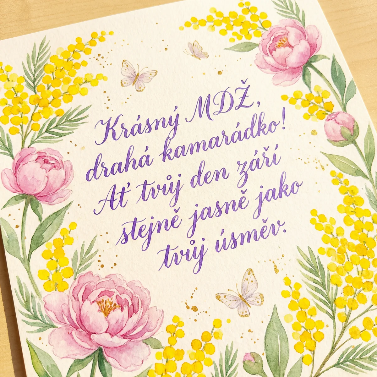 Přání k Mezinárodnímu dni žen pro kamarádku