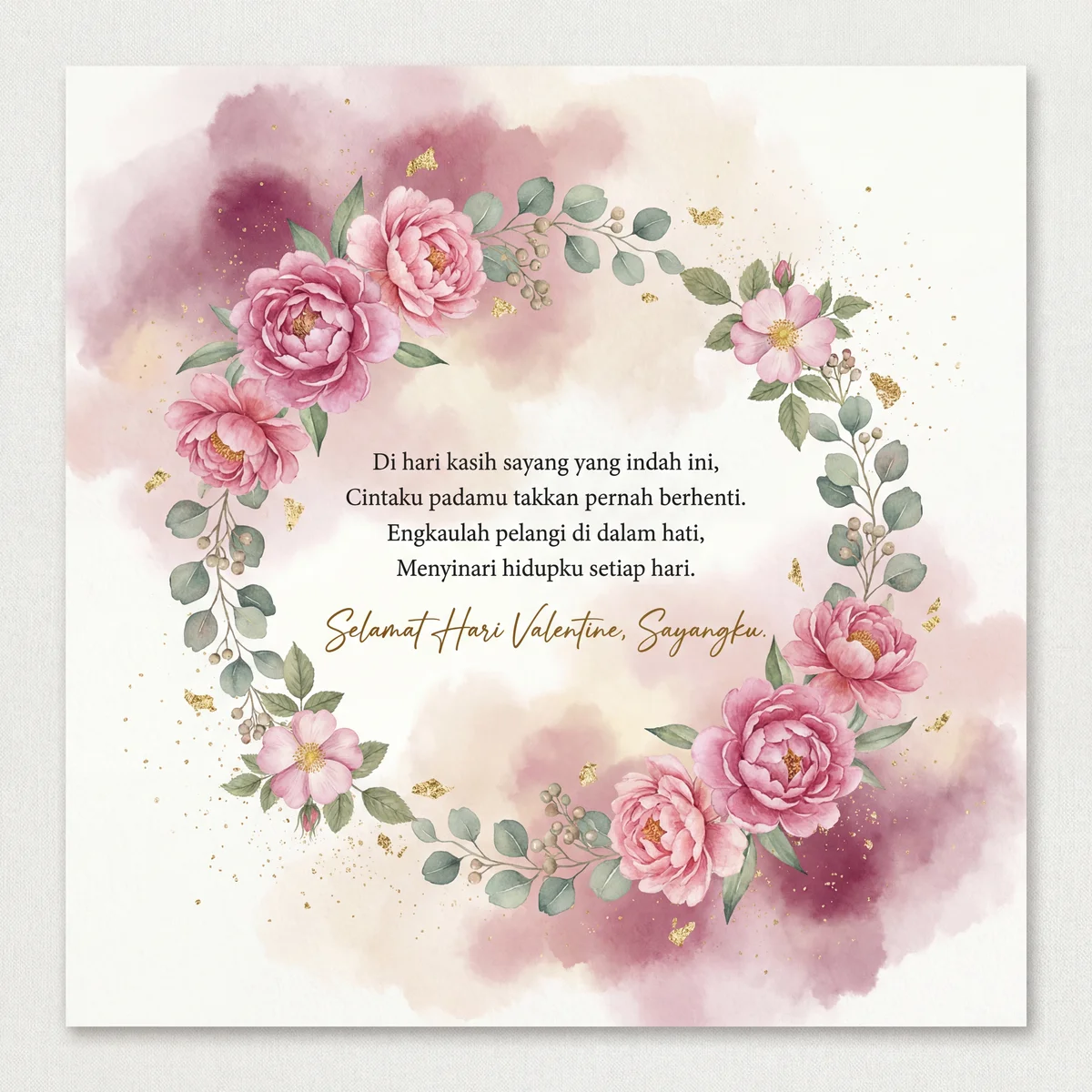 kartu ucapan selamat hari valentine untuk kekasih