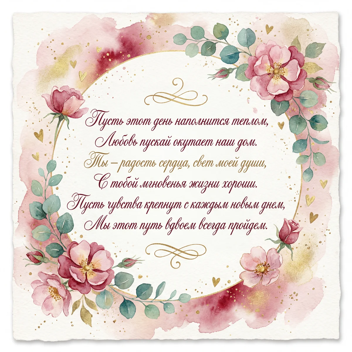 поздравление с Днем святого Валентина для любимого человека