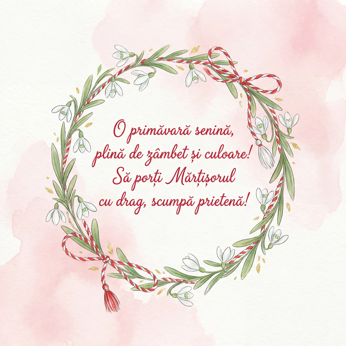 Urări de Mărțișor pentru o prietenă dragă