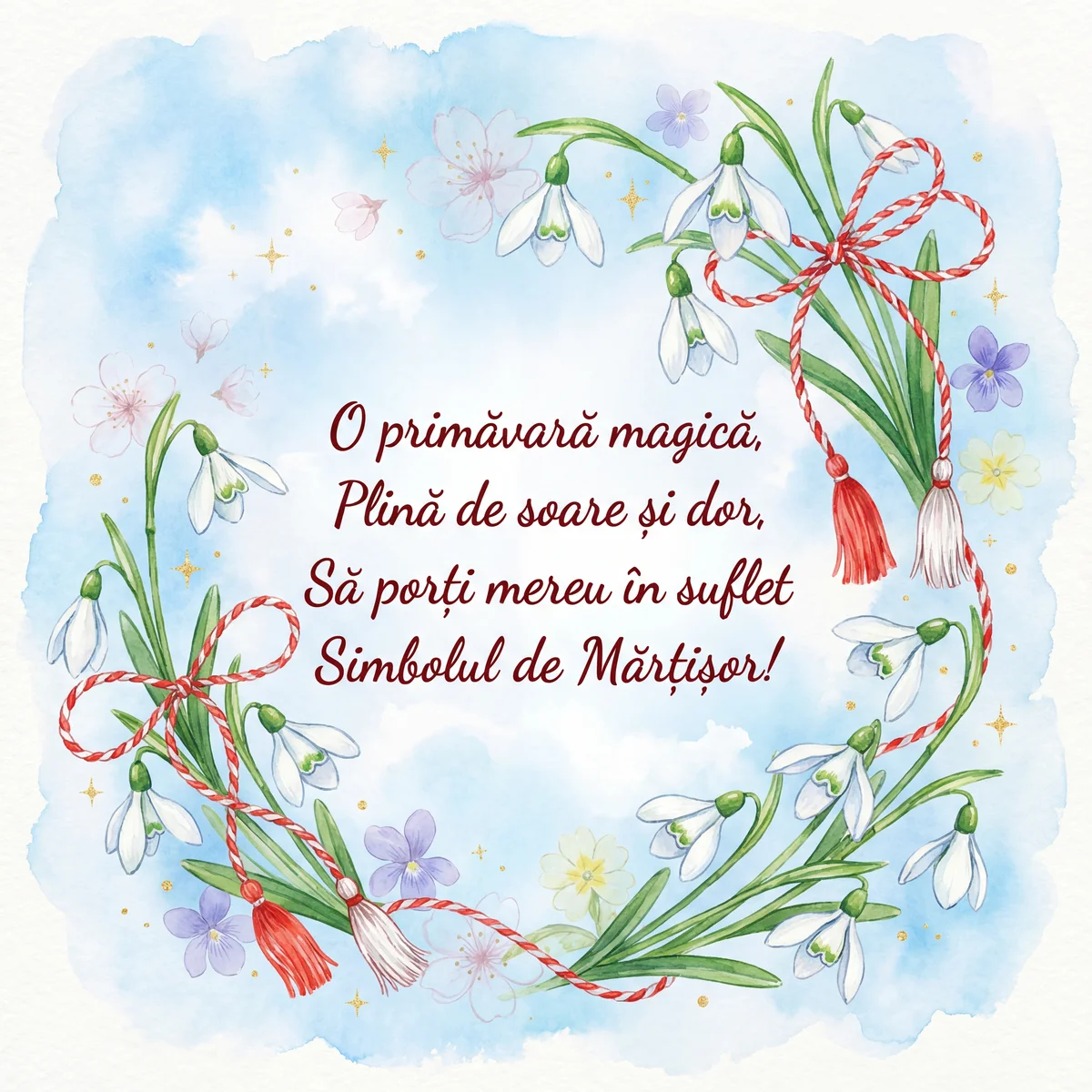 felicitare de Mărțișor pentru prietenă