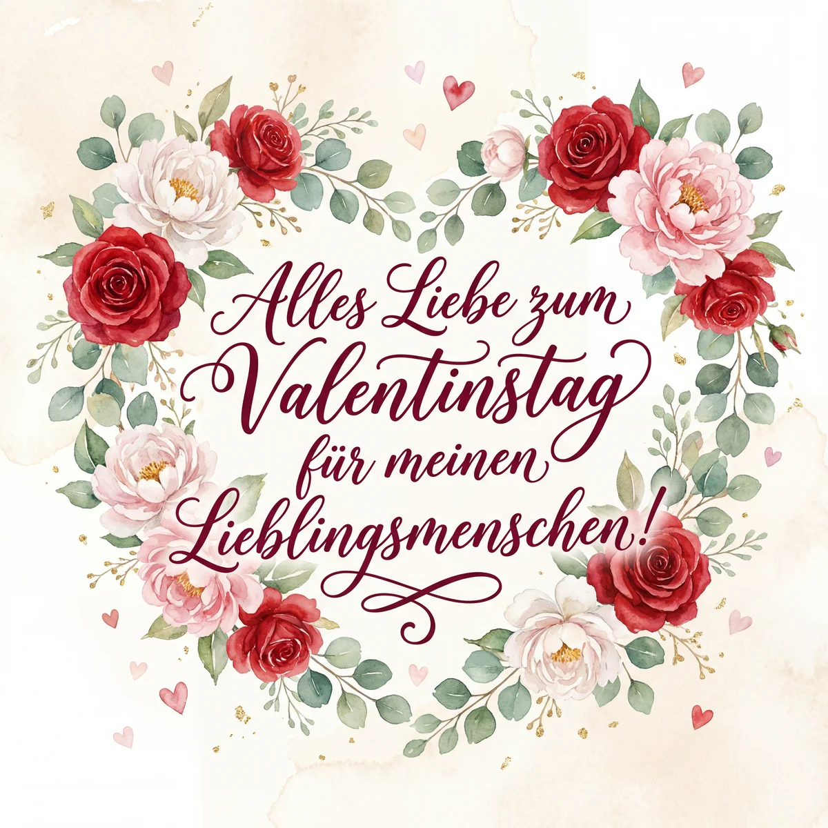 Alles Liebe zum Valentinstag für meinen Lieblingsmenschen!
