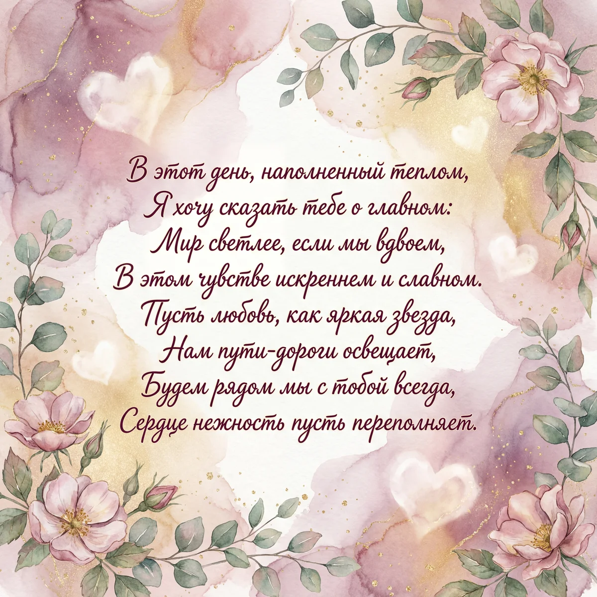 Поздравление с Днём святого Валентина любимому человеку