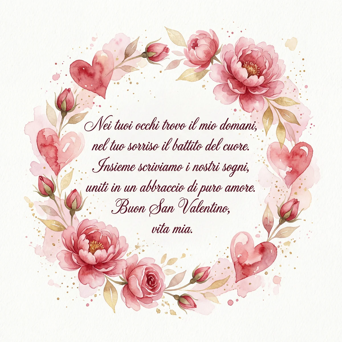 Biglietto di San Valentino per il mio amore