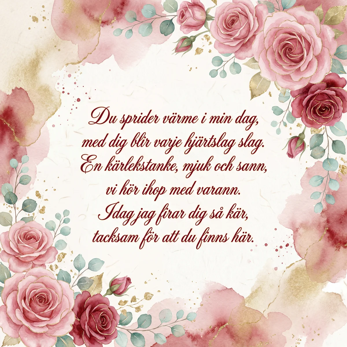 Kärleksfull hälsning till Alla hjärtans dag