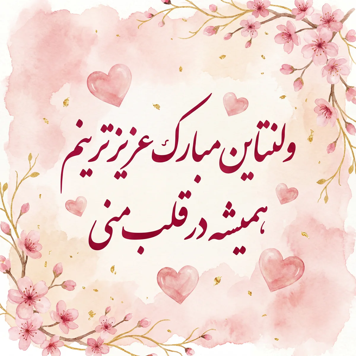 کارت تبریک روز ولنتاین برای همسر عزیزم