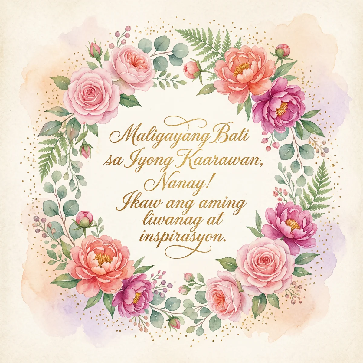 maligayang bati sa kaarawan, nanay