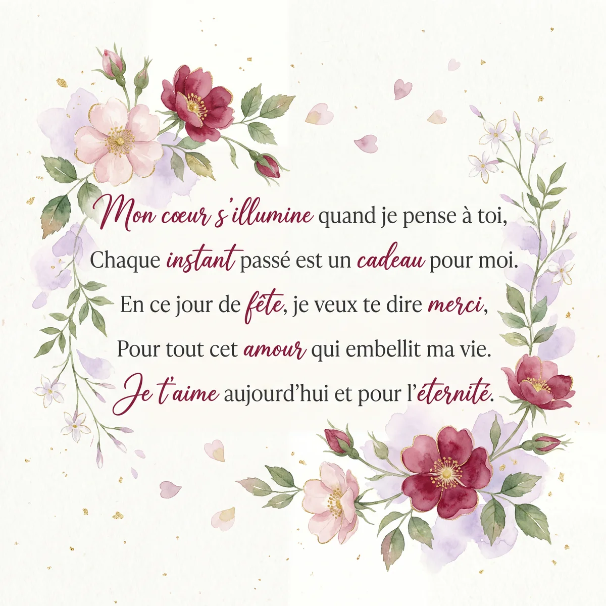 Message pour la Saint-Valentin pour mon amour