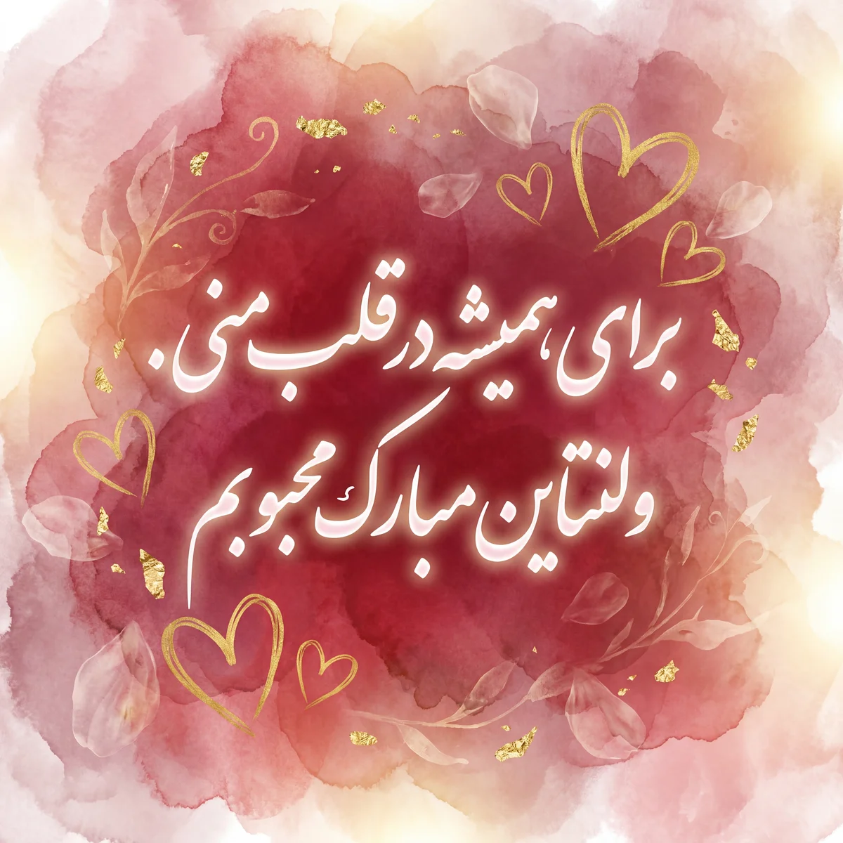 کارت تبریک روز ولنتاین برای عشق من