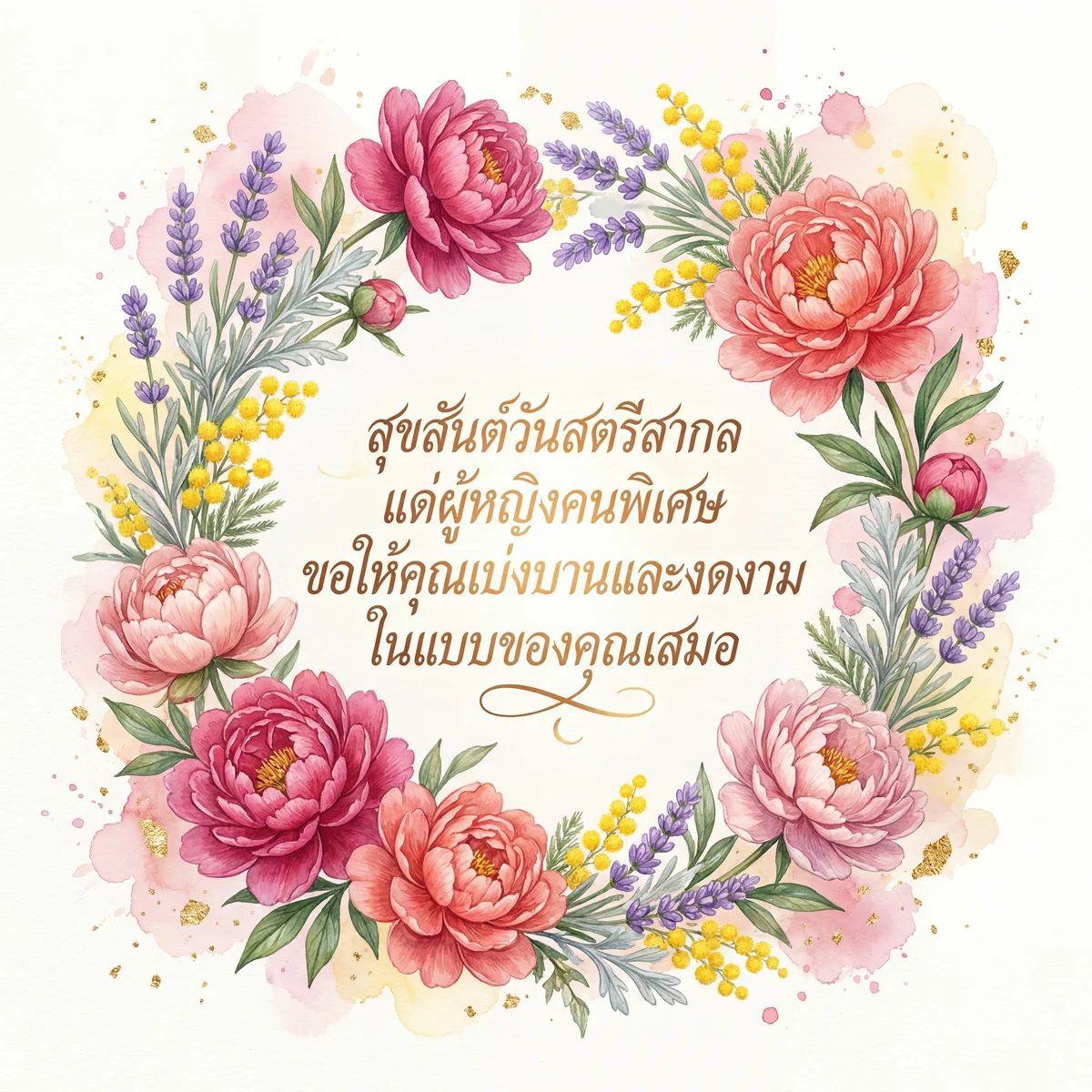 การ์ดวันสตรีสากลสำหรับผู้หญิงคนพิเศษ