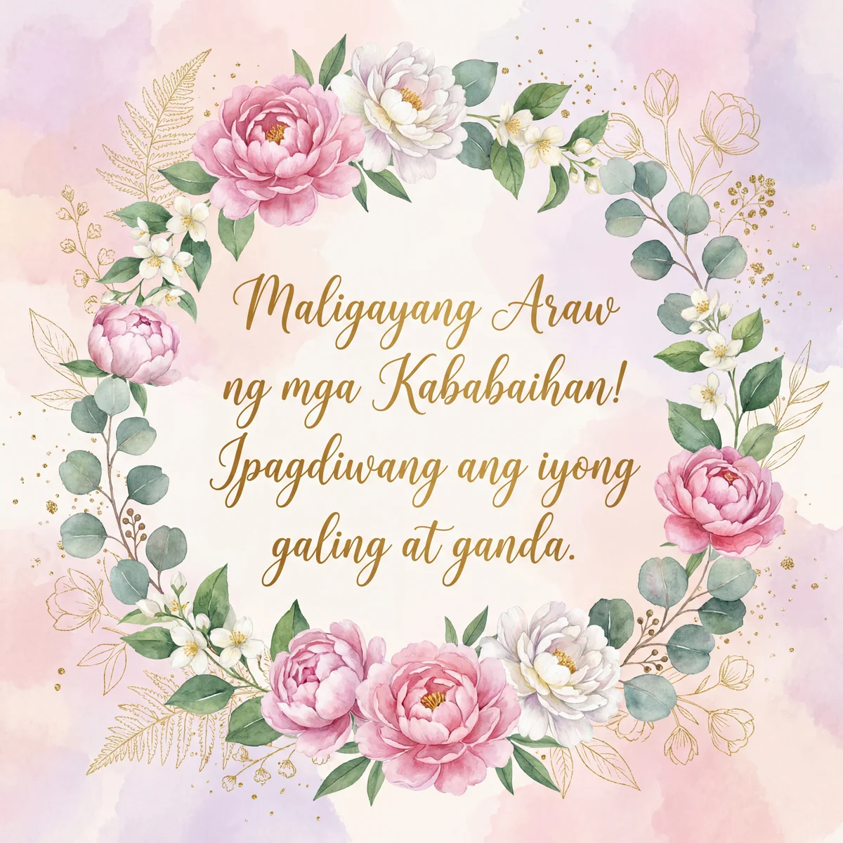 Pagbati sa lahat ng kababaihan ngayong Araw ng Kababaihan!