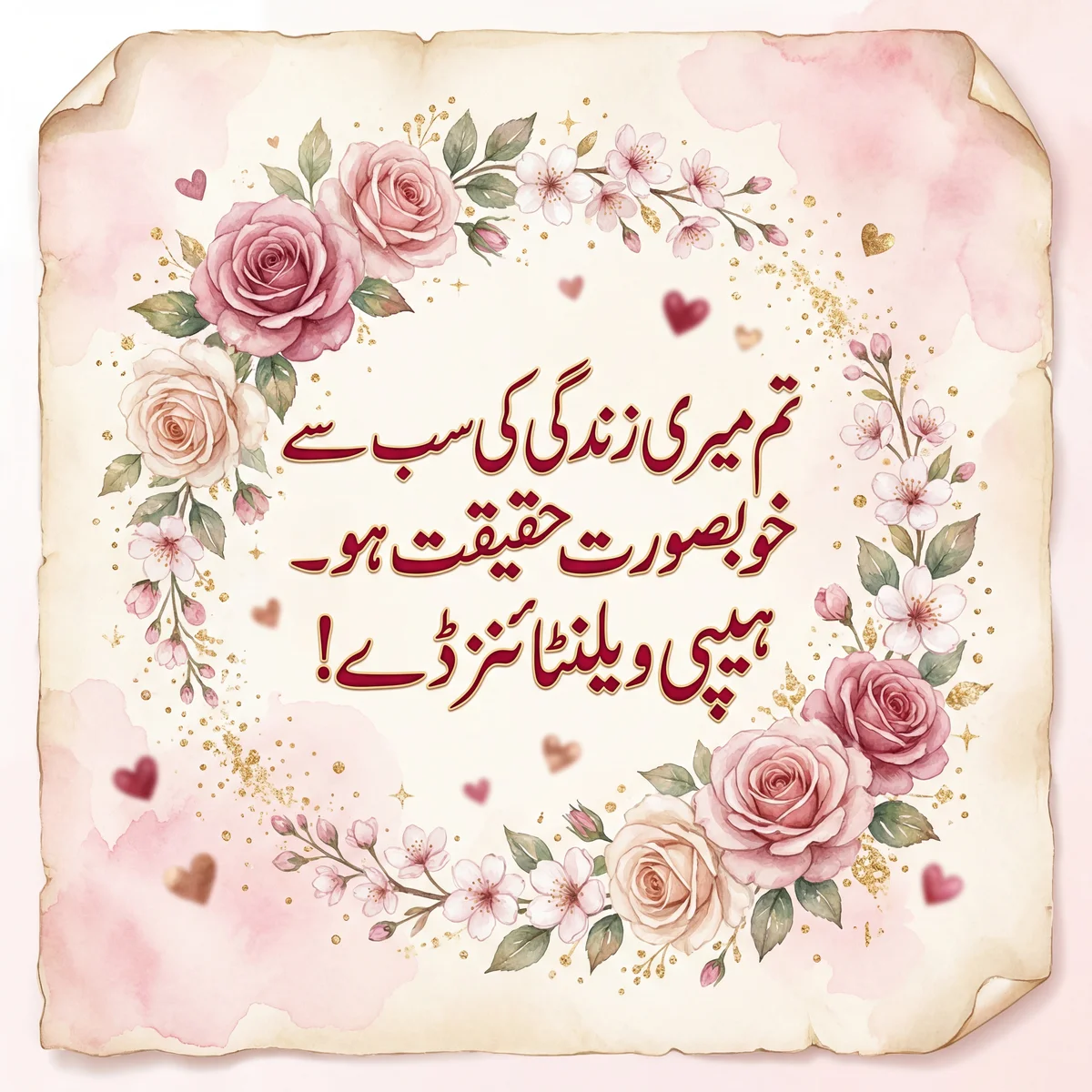 ویلنٹائنز ڈے پر میرے پیارے کے لیے محبت بھرا پیغام