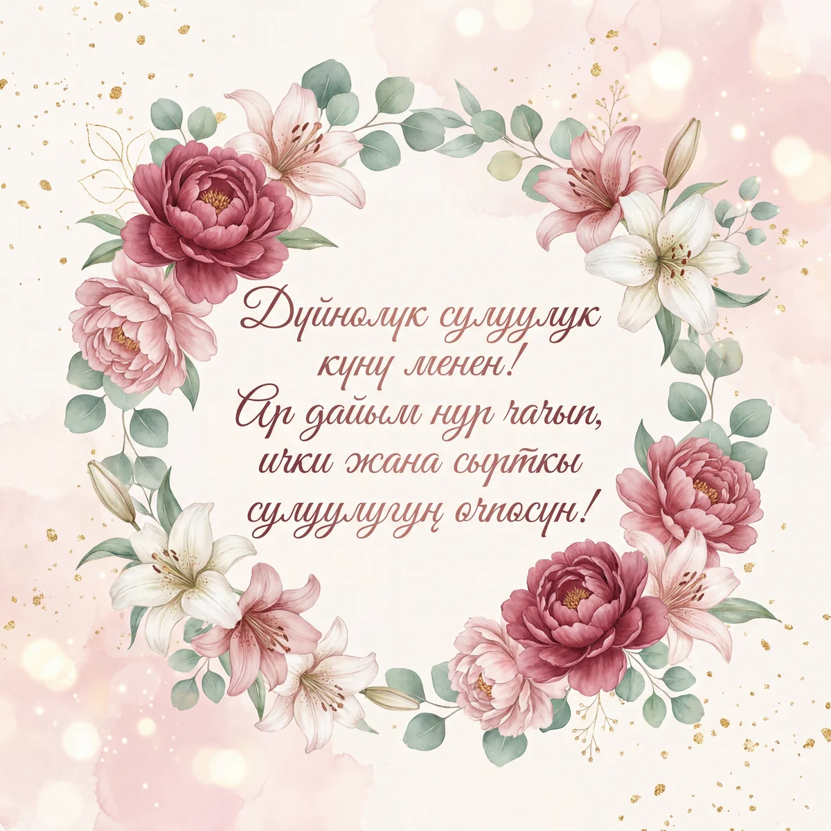 досулуулук күнү менен куттуктоо