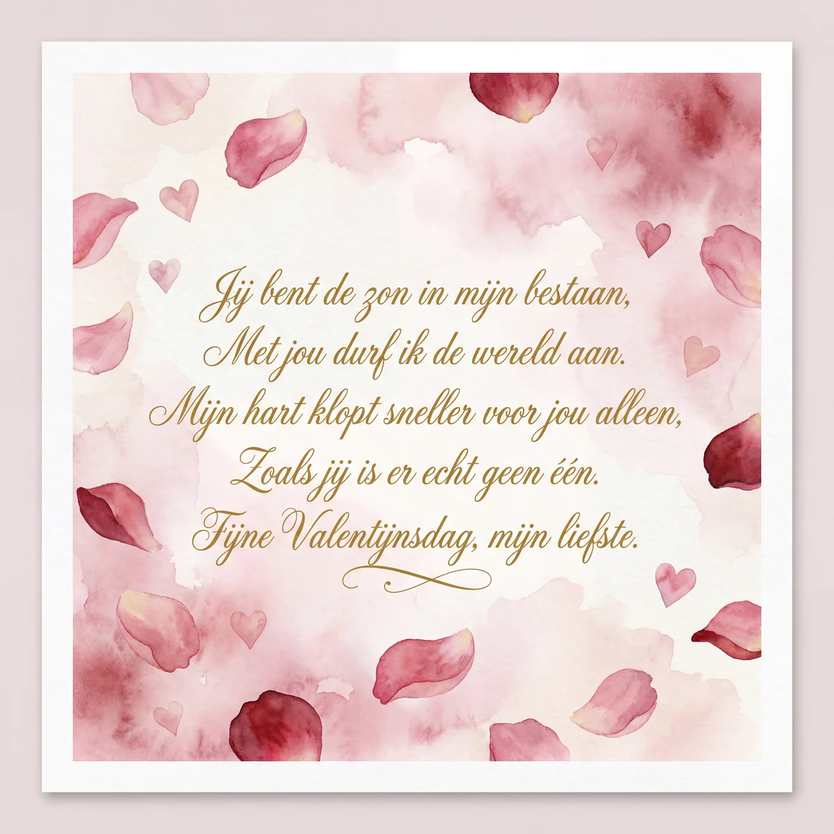 Valentijnsdag kaartje voor mijn liefste