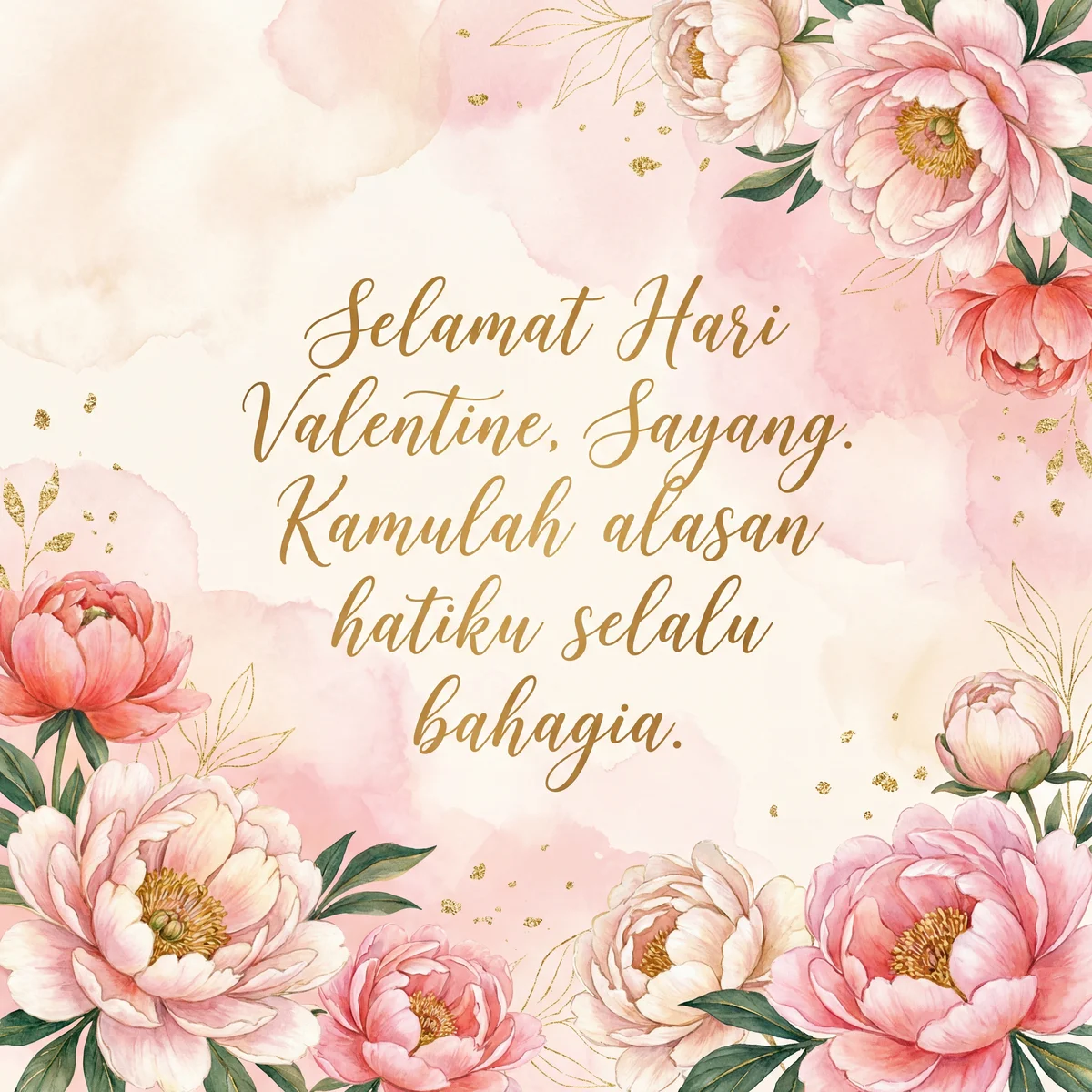 Ucapan Selamat Hari Valentine untuk kekasihku tersayang.